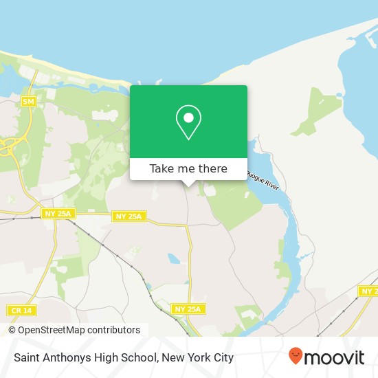 Saint Anthonys High School map