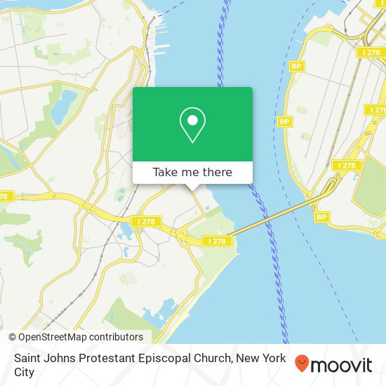 Mapa de Saint Johns Protestant Episcopal Church