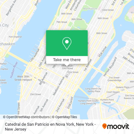 Catedral de San Patricio en Nova York map