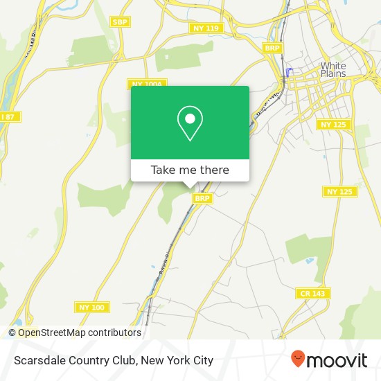 Scarsdale Country Club map