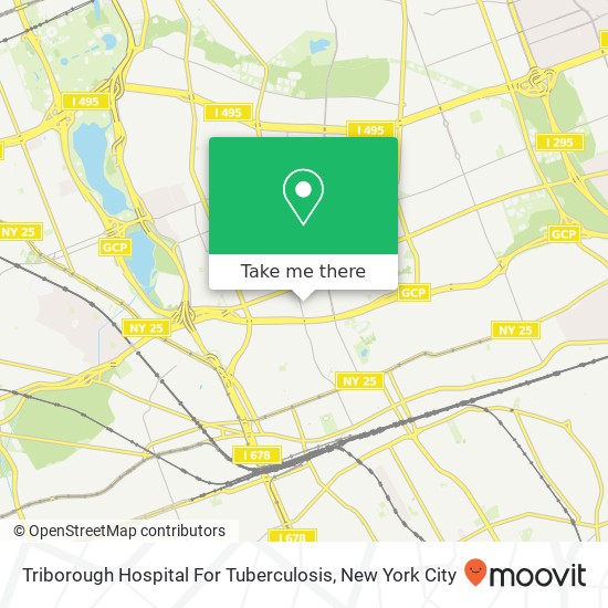 Triborough Hospital For Tuberculosis map