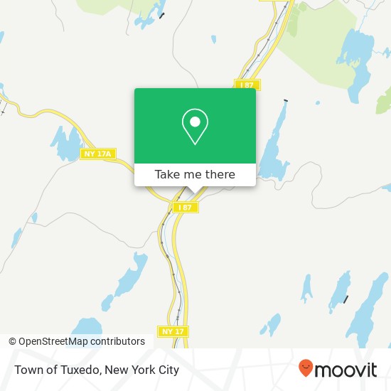 Mapa de Town of Tuxedo
