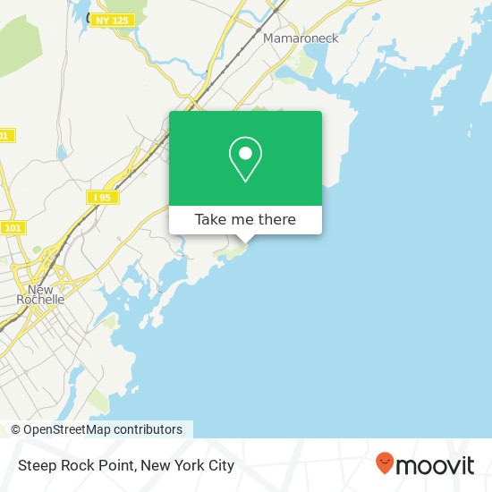 Mapa de Steep Rock Point