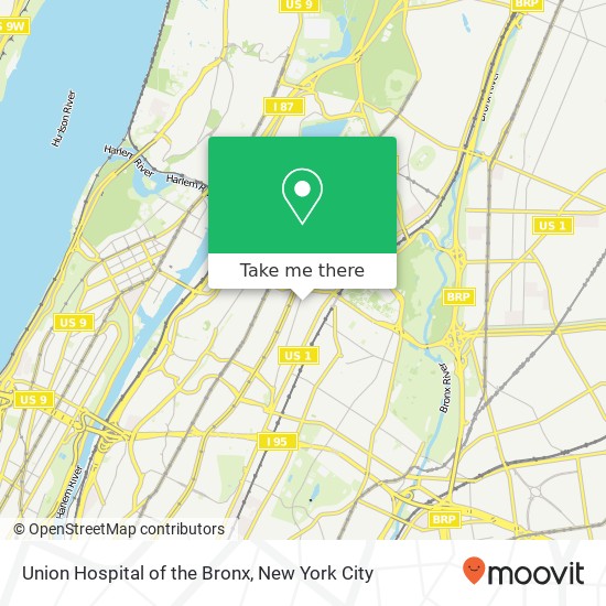 Union Hospital of the Bronx map