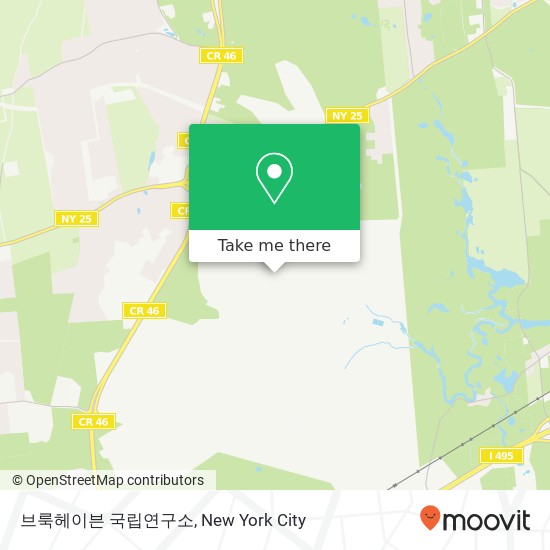 Mapa de 브룩헤이븐 국립연구소