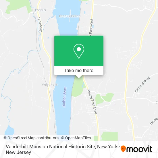 Vanderbilt Mansion National Historic Site map