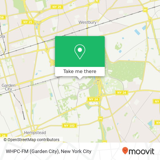 Mapa de WHPC-FM (Garden City)