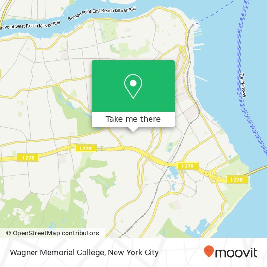 Mapa de Wagner Memorial College