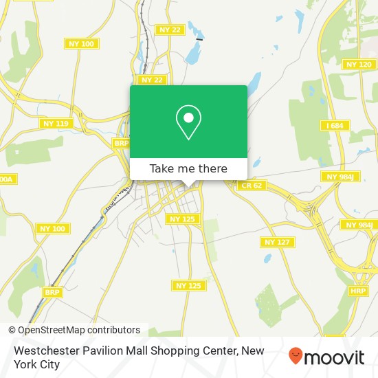 Mapa de Westchester Pavilion Mall Shopping Center