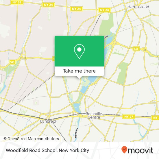 Mapa de Woodfield Road School