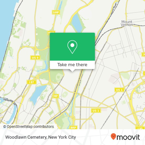 Mapa de Woodlawn Cemetery