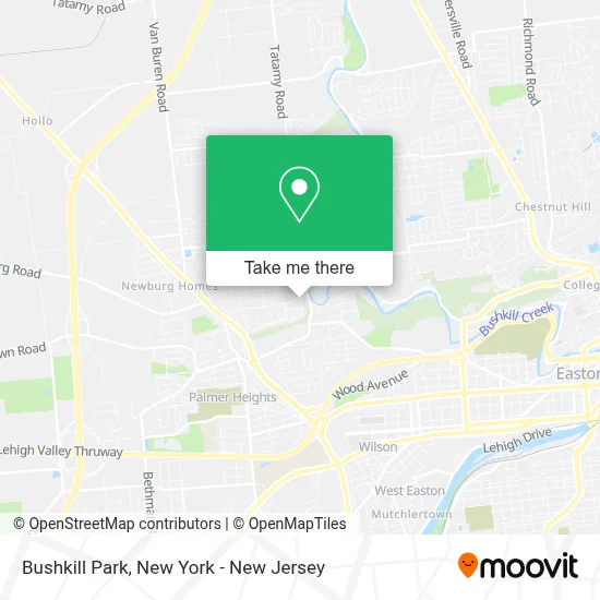 Bushkill Park map