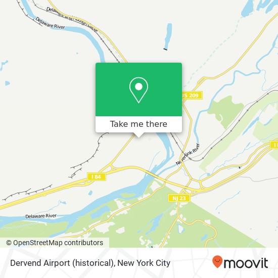 Dervend Airport (historical) map