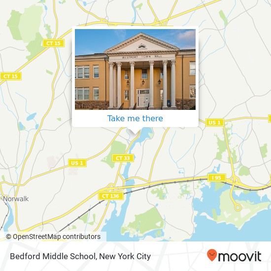 Bedford Middle School map