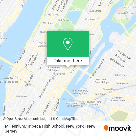 Mapa de Millennium/Tribeca High School