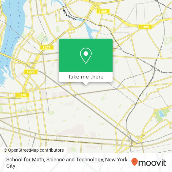 Mapa de School for Math, Science and Technology