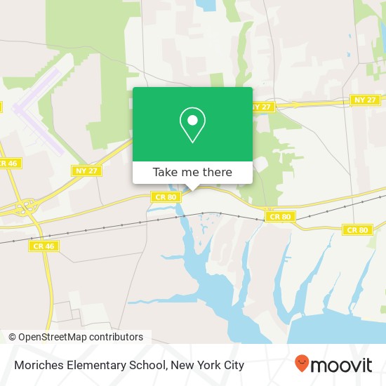 Moriches Elementary School map