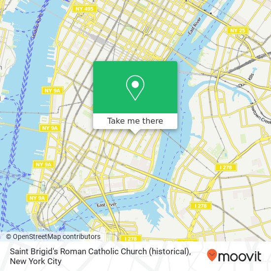 Saint Brigid's Roman Catholic Church (historical) map