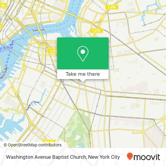 Mapa de Washington Avenue Baptist Church