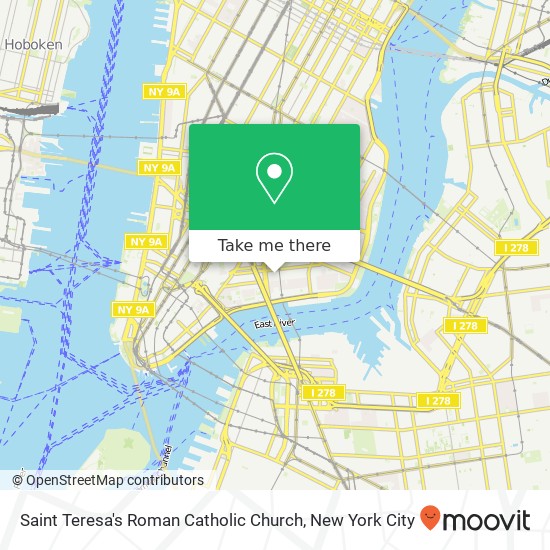 Saint Teresa's Roman Catholic Church map