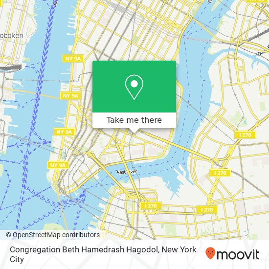 Mapa de Congregation Beth Hamedrash Hagodol