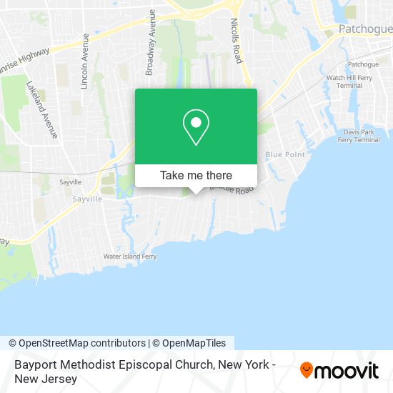 Mapa de Bayport Methodist Episcopal Church