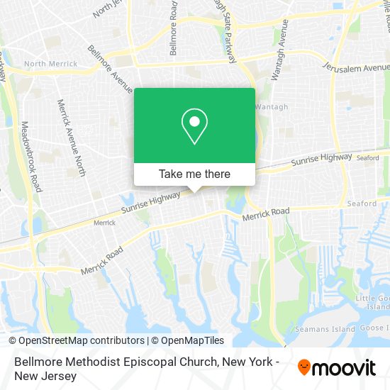 Mapa de Bellmore Methodist Episcopal Church
