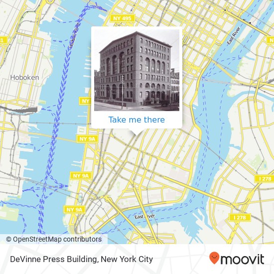 DeVinne Press Building map