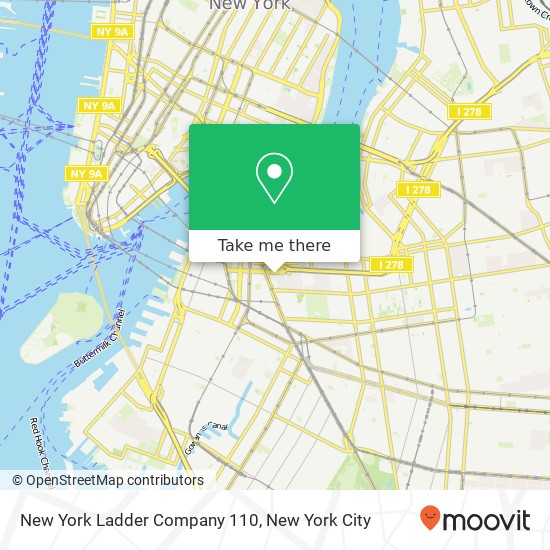 Mapa de New York Ladder Company 110