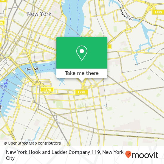 Mapa de New York Hook and Ladder Company 119