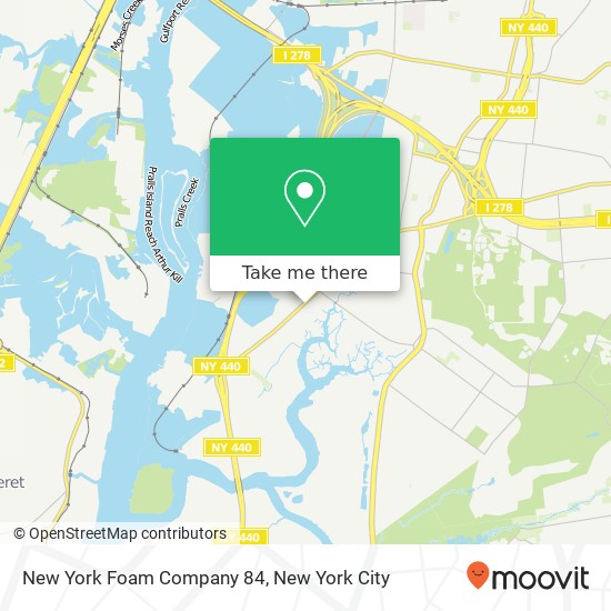 New York Foam Company 84 map