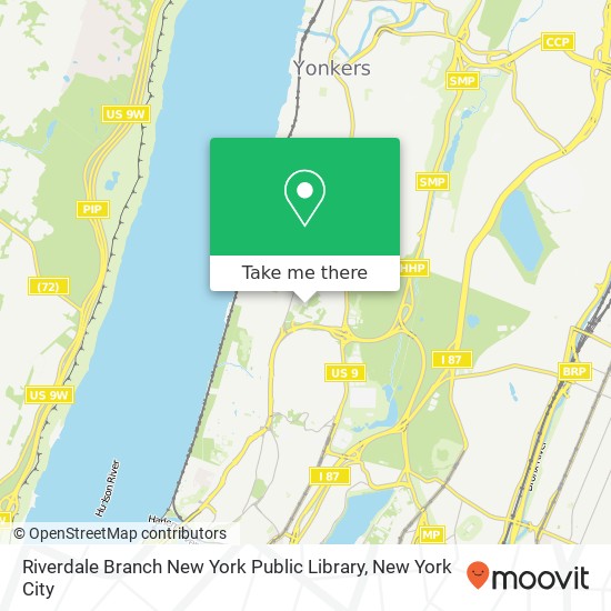Riverdale Branch New York Public Library map