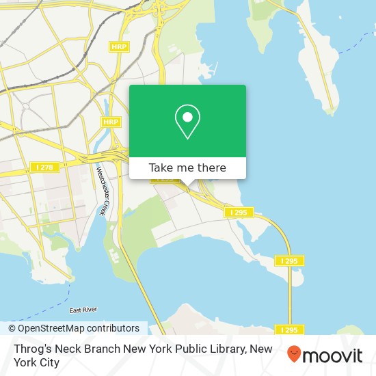 Mapa de Throg's Neck Branch New York Public Library