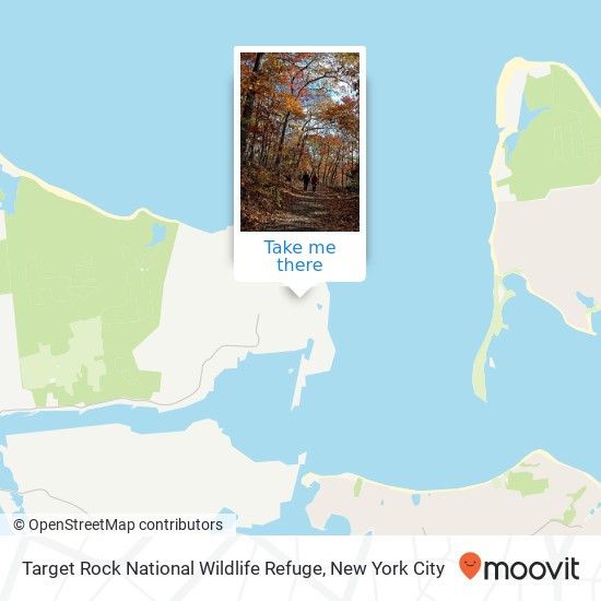 Target Rock National Wildlife Refuge map