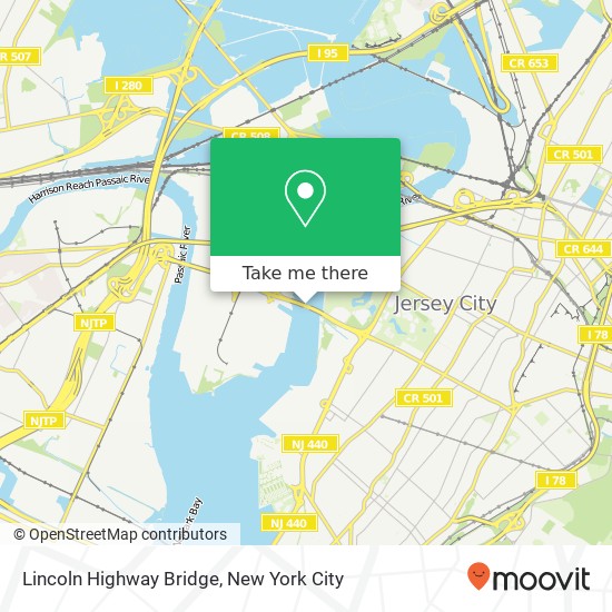 Mapa de Lincoln Highway Bridge