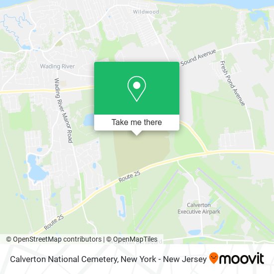 Calverton National Cemetery map