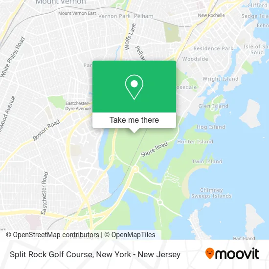 Split Rock Golf Course map