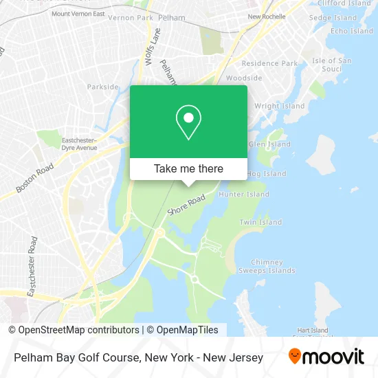 Pelham Bay Golf Course map