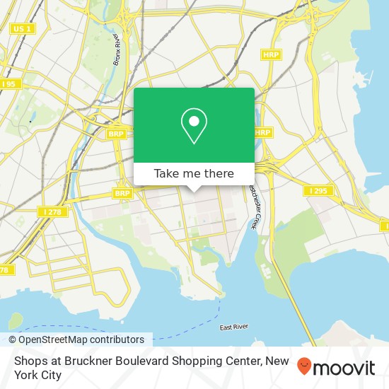 Mapa de Shops at Bruckner Boulevard Shopping Center