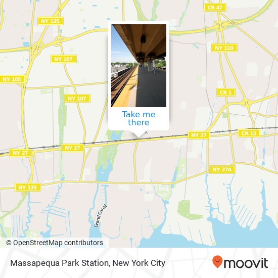 Mapa de Massapequa Park Station