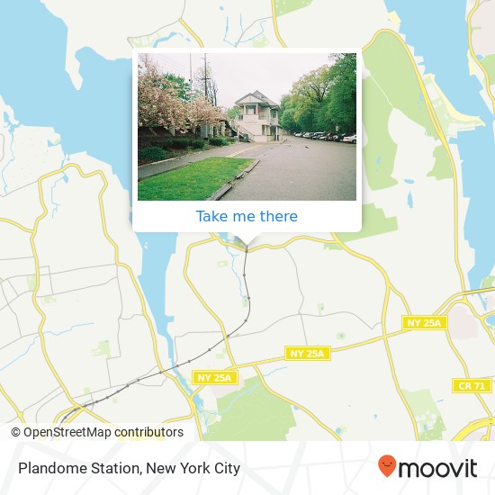 Plandome Station map