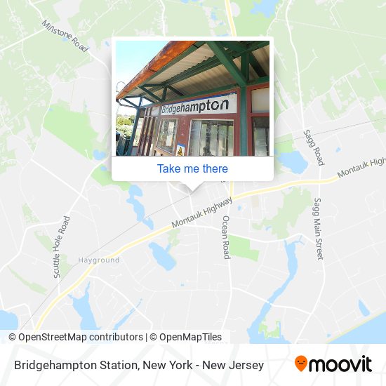 Bridgehampton Station map