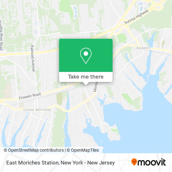 East Moriches Station map