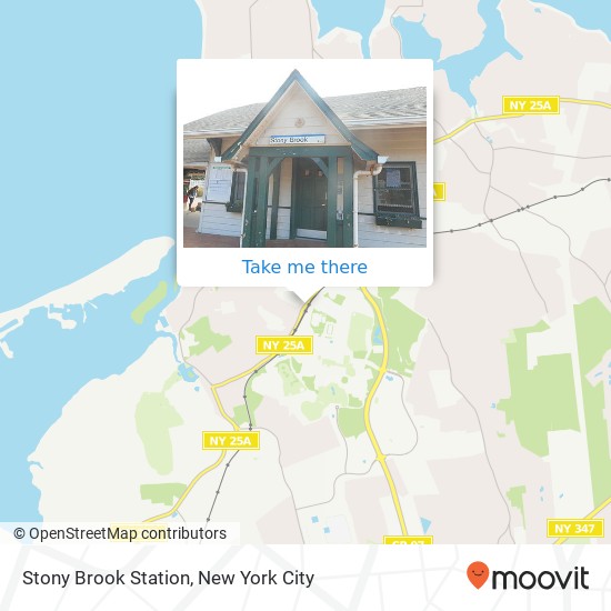 Stony Brook Station map