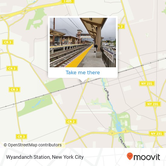 Wyandanch Station map