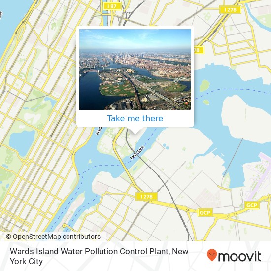 Wards Island Water Pollution Control Plant map