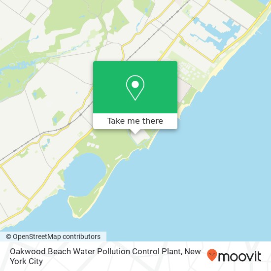 Oakwood Beach Water Pollution Control Plant map