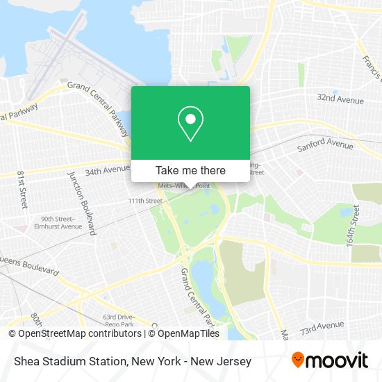 Mapa de Shea Stadium Station