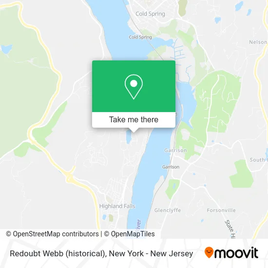 Redoubt Webb (historical) map