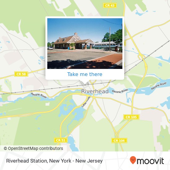 Riverhead Station map